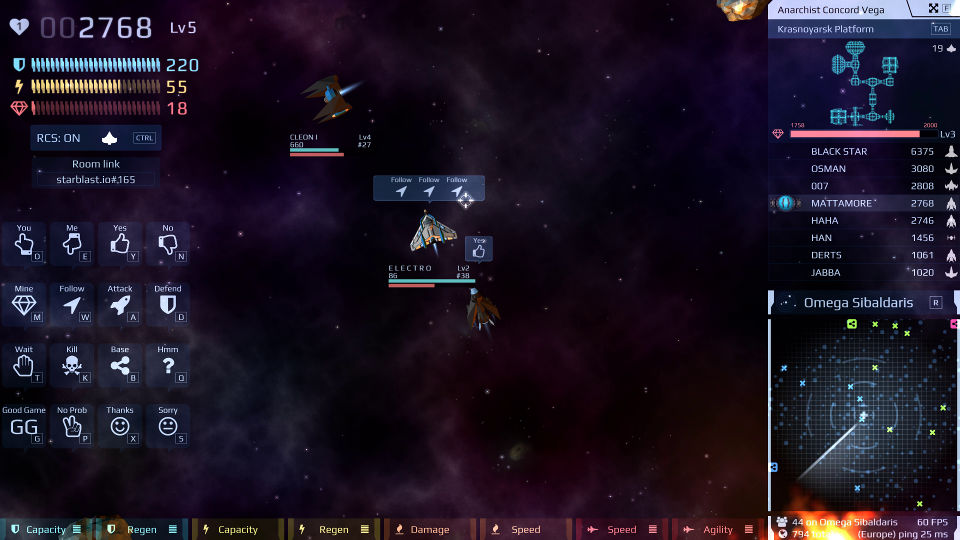 Starblast.io in 2021. (Team Mode) 