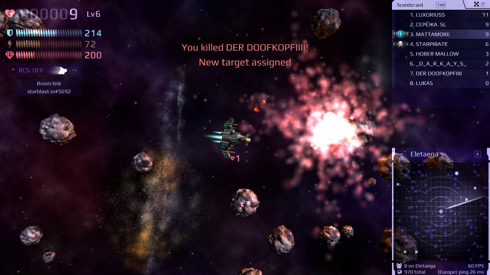 Starblast.io - Mine, Fight, Don't Die.